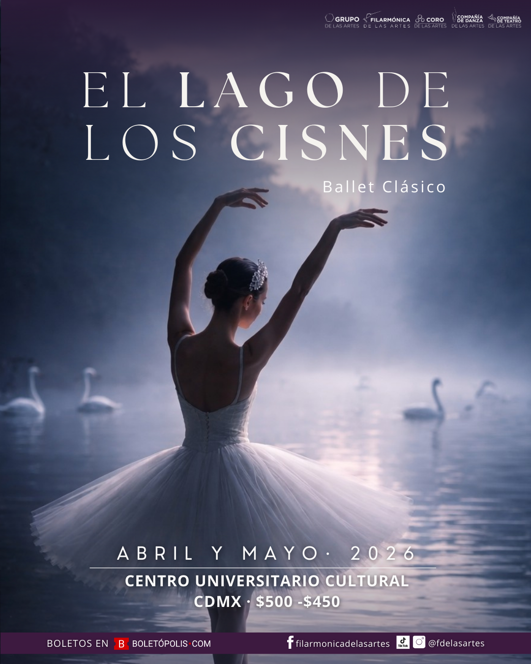 Cartel Lago de los Cisnes